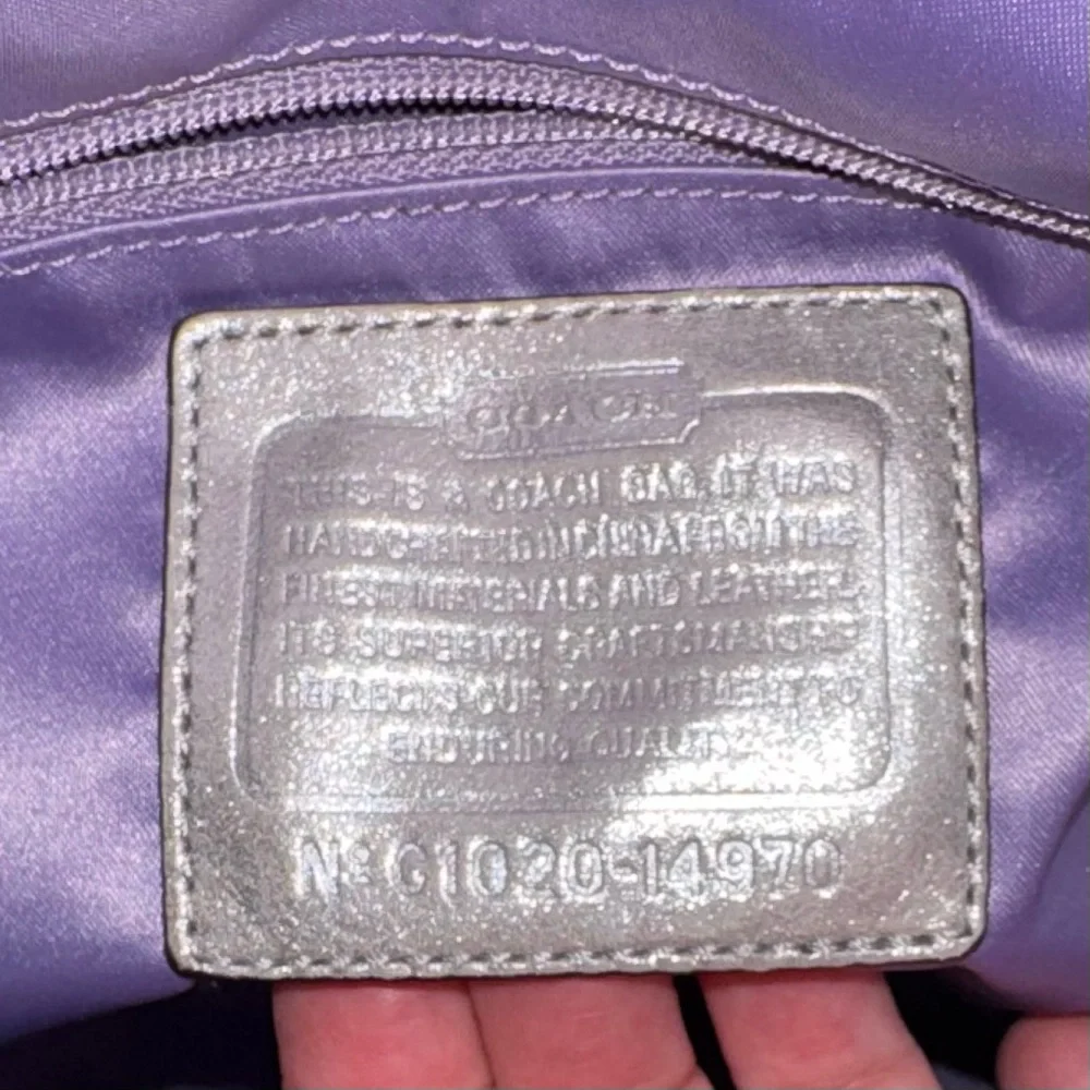 COACH Julia OP Art Signature Large Sateen Tote with Two Hangtags 2010 - EUC